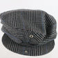 Lake Of The Isles Black White Mens Ivy Cap Wool 7 3/8 59cm