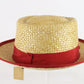 Sonni California Ladies Summer Hat Straw Red 7 1/8 57cm