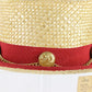Sonni California Ladies Summer Hat Straw Red 7 1/8 57cm