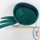 Mr John Classic Ladies Pillbox Hat New Green Wool Felt 6 7/8 55cm