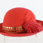 Frank Olive Private Collection Ladies Cloche Red Felt 7 56cm