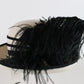 Vintage Bellini Originals Ladies Hat White Black Wool Felt 7 56cm