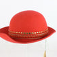 Frank Olive Private Collection Ladies Cloche Red Felt 7 56cm