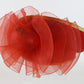 Doris Designs Ladies Flat Brimmed Hat Red Wool Felt 7 1/8 57cm