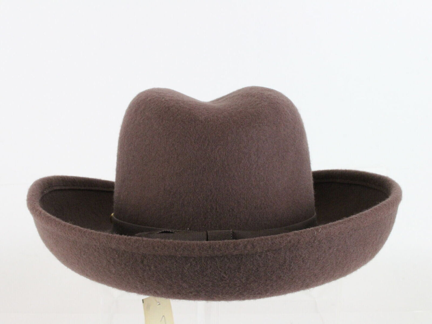 Sonni California Ladies Homburg Hat Sandstone Brown Wool Felt 7 56cm