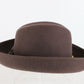 Sonni California Ladies Homburg Hat Sandstone Brown Wool Felt 7 56cm