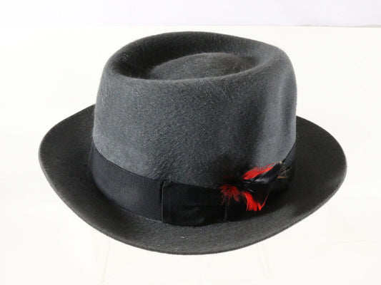 Vintage Royal Biltmore Top Hatters Trilby Steel Size: 6 7/8 55 Felt Canada