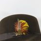 Vintage Royal Biltmore Homburg Black Oak Felt 54 6 3/4 Top Hatters