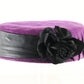 Lyda Ladies Pillbox Hat Purple Felt? 6 7/8 55cm Dress Hat
