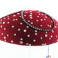 Mr John Classic Excello Ladies Pillbox Hat Red Wool Felt 6 7/8 55cm