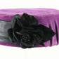 Lyda Ladies Pillbox Hat Purple Felt? 6 7/8 55cm Dress Hat