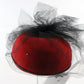 Joe Bill Miller Michael Howard Ladies Pillbox Red Wool Felt 7 56cm