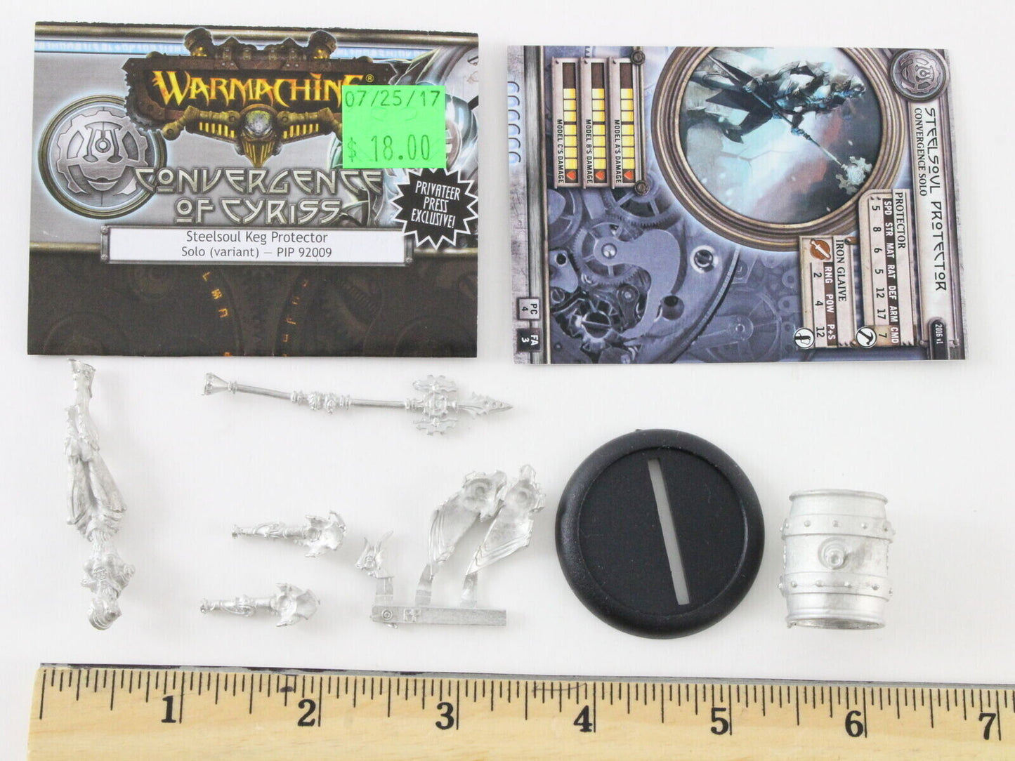 Warmachine Convergence Of Cyriss Steelsoul Keg Protector Solo Variant PIP92009
