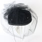 Joe Bill Miller Ladies Boutique Black Wool Felt Hat W/ Mesh Blusher 7 56 Cm
