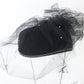 Joe Bill Miller Ladies Boutique Black Wool Felt Hat W/ Mesh Blusher 7 56 Cm
