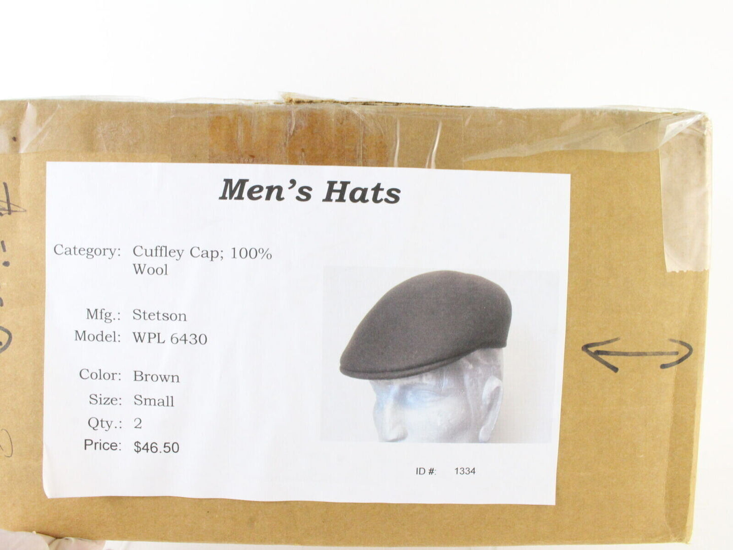 Stetson Cuffley Cap Mens Brown Wool Ivy Cap SIZE=SMALL