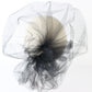 Joe Bill Miller Boutique White Wool Felt Hat Rhinestones Mesh Blusher 6 7/8 55cm