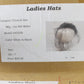 Joe Bill Miller Boutique White Wool Felt Hat Rhinestones Mesh Blusher 6 7/8 55cm