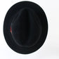 Churchill Ltd Mens Black Felt Fedora W/ Feathers 7 56cm