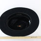 Churchill Ltd Mens Black Felt Fedora W/ Feathers 7 56cm
