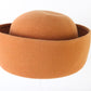 Joe Bill Miller Ladies Wool Felt Rust Orange Sailor Style Hat 7 1/4 58cm