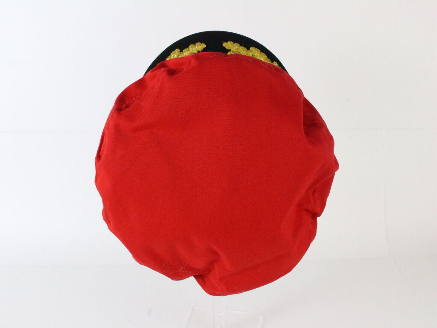 Yacht Cap Mens Red W/ Gold One BOAT COSTUME/PARTY HAT Size=2