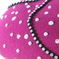 Mr John Classic Excello Pink Wool Felt Ladies Hat W/ Rhinestones 6 3/4 54cm
