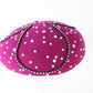 Mr John Classic Excello Pink Wool Felt Ladies Hat W/ Rhinestones 6 3/4 54cm