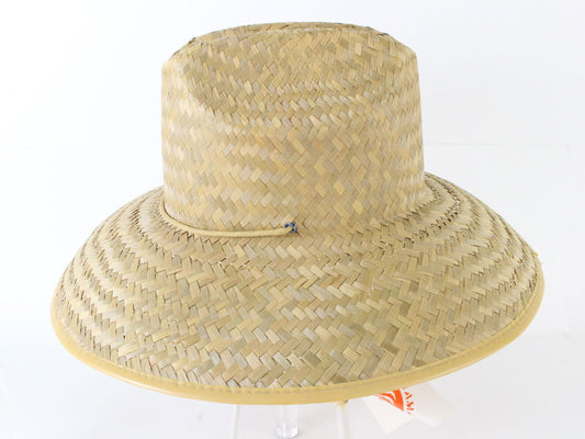 Original Panama Lifeguard Hat Mens or Womens Tan Summer Straw Hat Size=Small