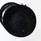 George Zamaul Couture Ladies Hat Black Felt W/ Feather And Rhinestone 7 56cm