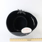 George Zamaul Couture Ladies Hat Black Felt W/ Feather And Rhinestone 7 56cm