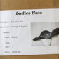 George Zamaul Couture Ladies Hat Black Felt W/ Feather And Rhinestone 7 56cm