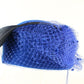 Mr John Boutique Hat Royal Blue Wool Felt W/ Netting Black Feather 6 3/4 54cm