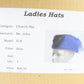 Mr John Boutique Hat Royal Blue Wool Felt W/ Netting Black Feather 6 3/4 54cm
