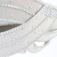 George Zamaul Couture Ivory Ladies Grand Cartwheel Felt Hat Rhinestones 7 56cm