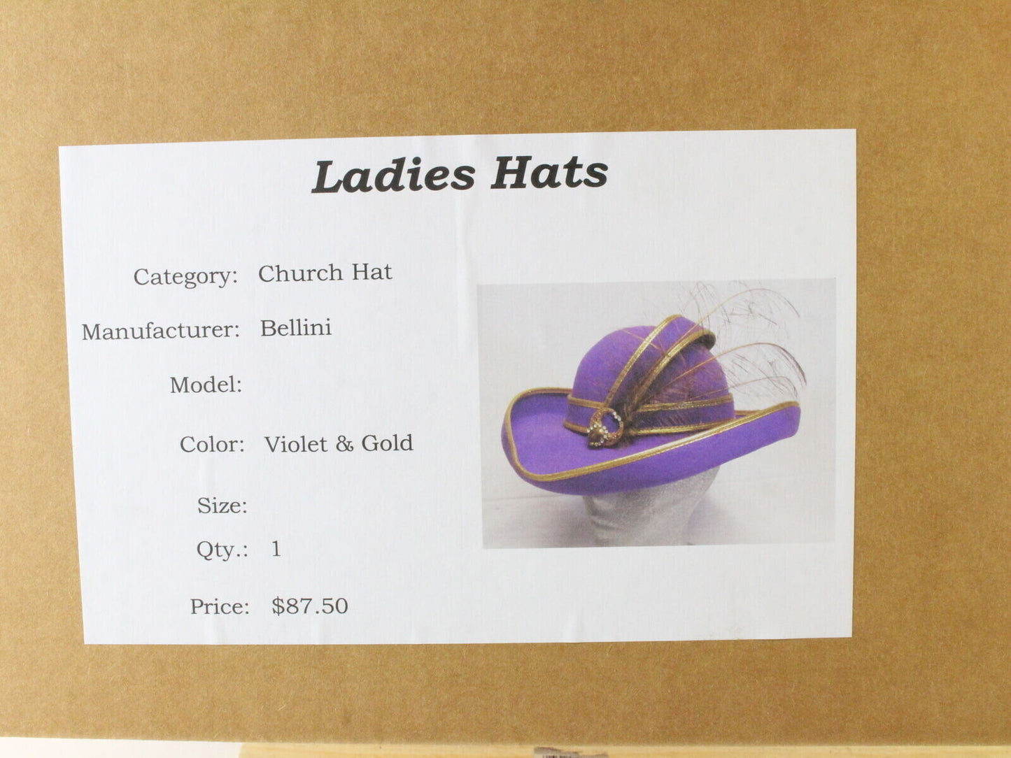 Bellini Bollman Hat Co Ladies Doeskin Wool Felt Hat Purple 7 56cm