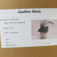 Sonni San Fransisco Ladies Boutique Hat W/ Feather Rhinestone Blue 7 56cm