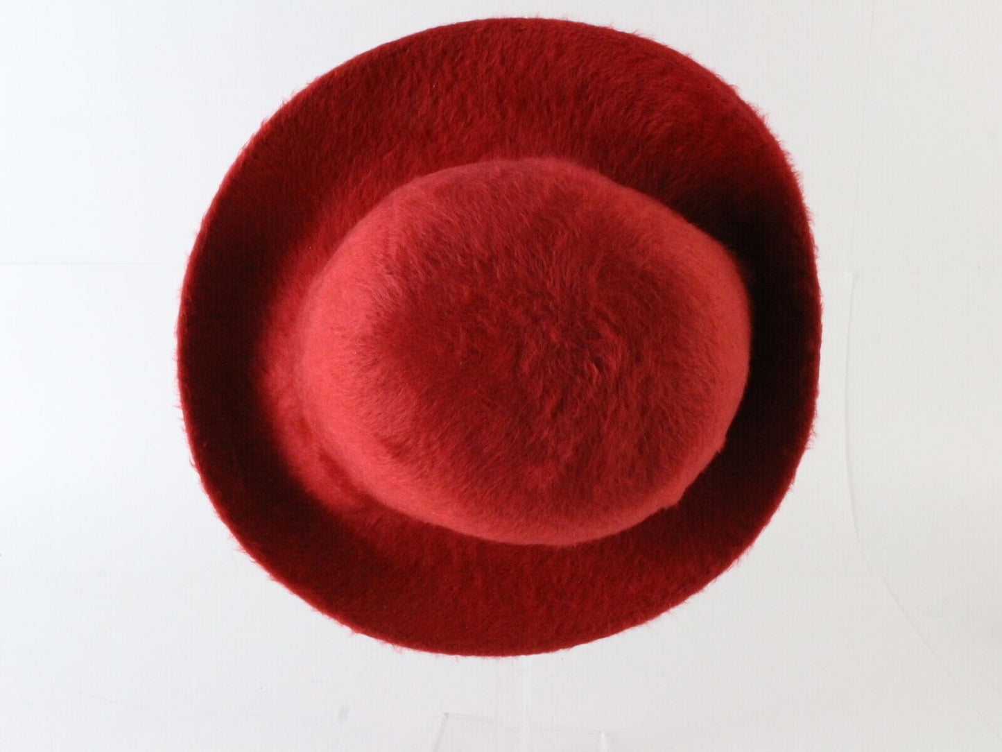 Patricia Underwood Vintage Ladies Hat Boutique Red Felt 7 1/8 57cm