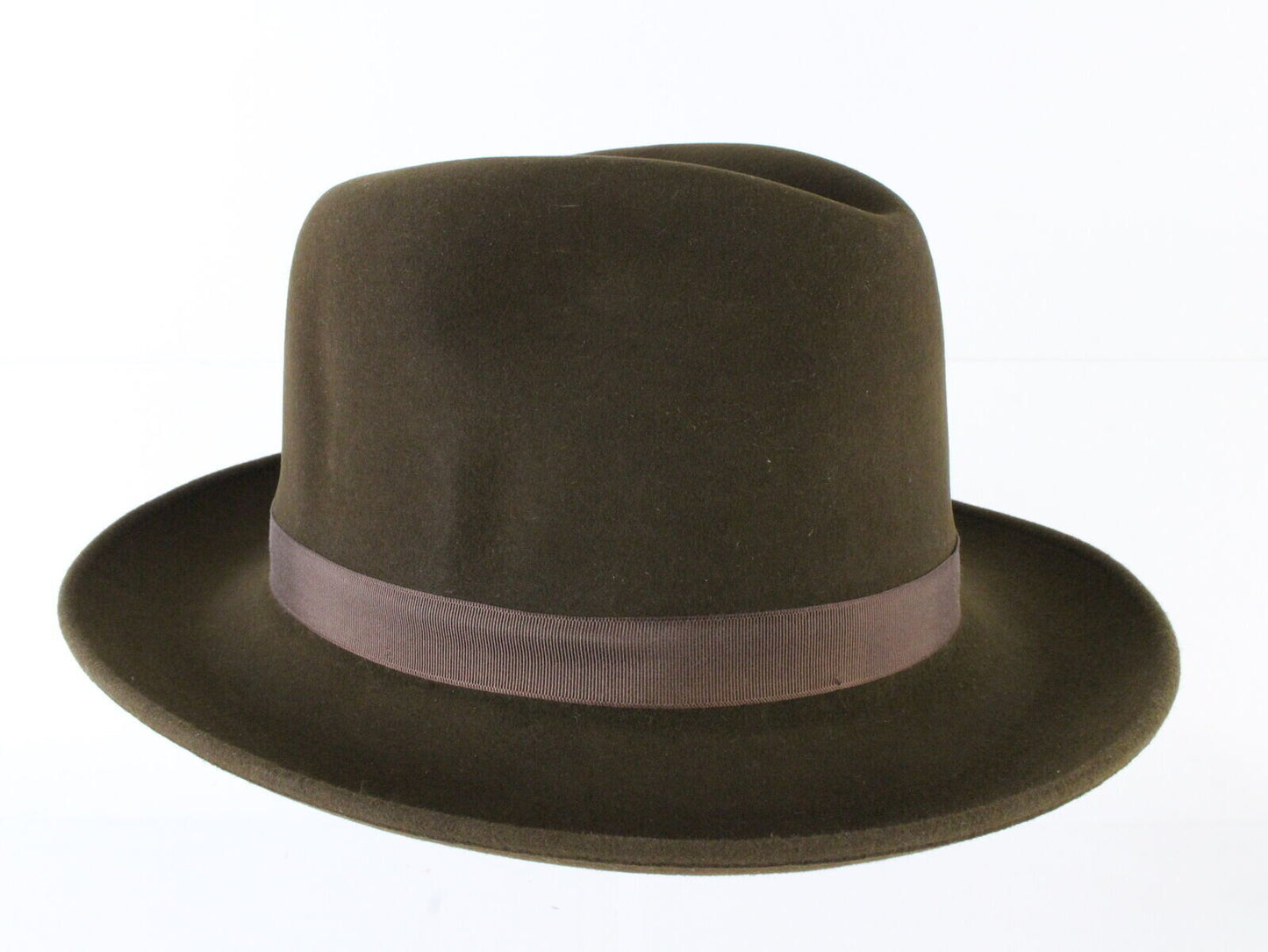 Stetson Mens Chocolate Brown Felt Fedora W/ Feather MULTIPLE SIZE OPTIONS