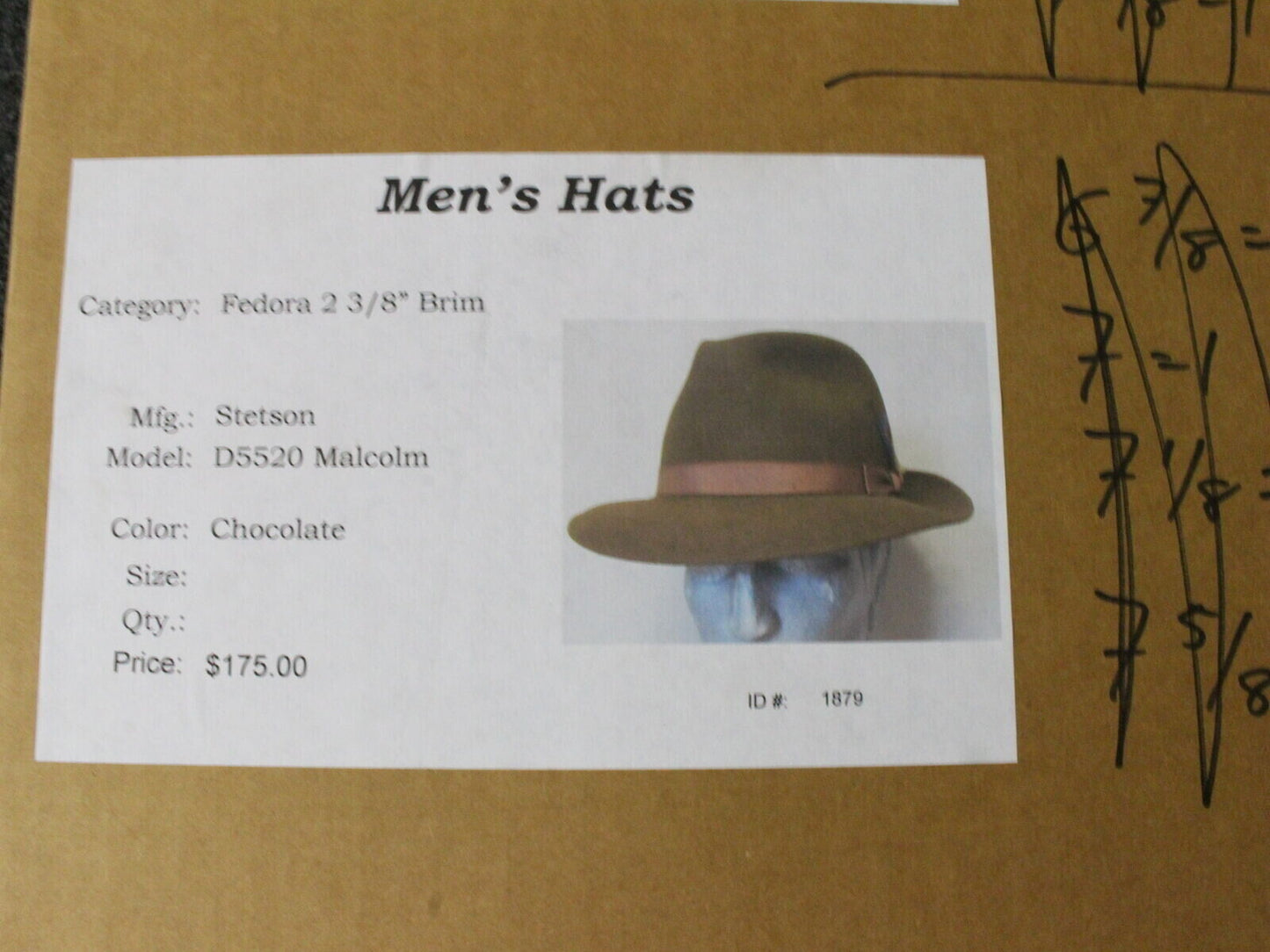 Stetson Mens Chocolate Brown Felt Fedora W/ Feather MULTIPLE SIZE OPTIONS