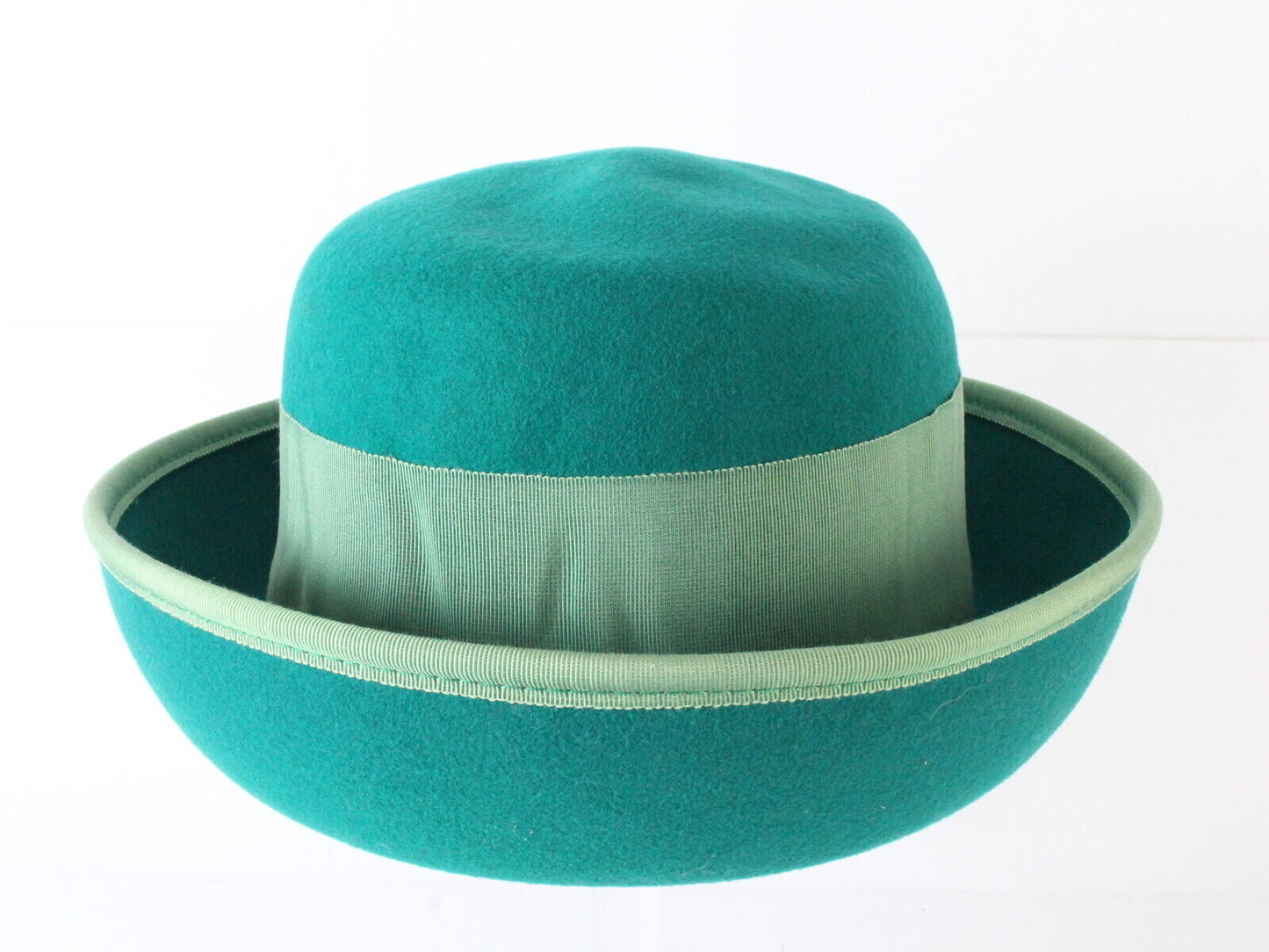 Miss Bierner Ladies Wool Felt Boutique Hat Green MULTIPLE SIZES