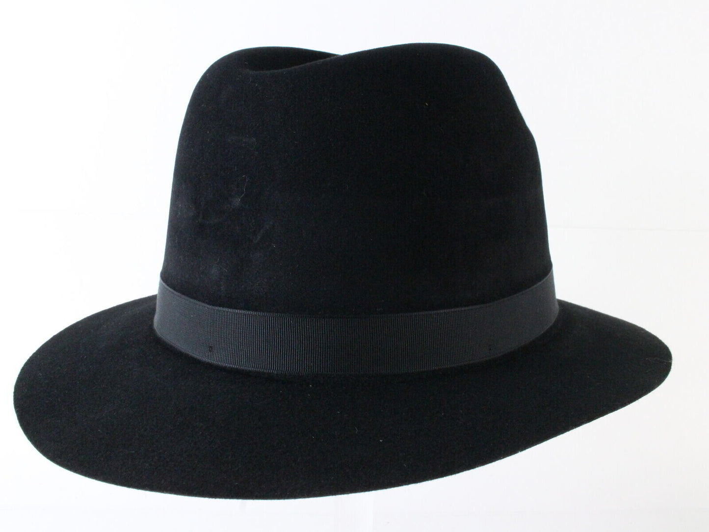 Churchill Ltd Mens Black Felt Fedora W/ Feathers And Pin MULTIPLE SIZES