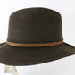 Bailey Mens or Womens Crushable Waterproof Dress Hat Dark Olive MULTIPLE SIZES
