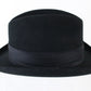 Vintage Dobbs Primetime Mens Black Felt Homburg W/ Feather MULTIPLE SIZES