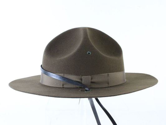 Vintage Mens State Trooper (Law Enforcement) Hat Brown Wool Felt MULTIPLE SIZES