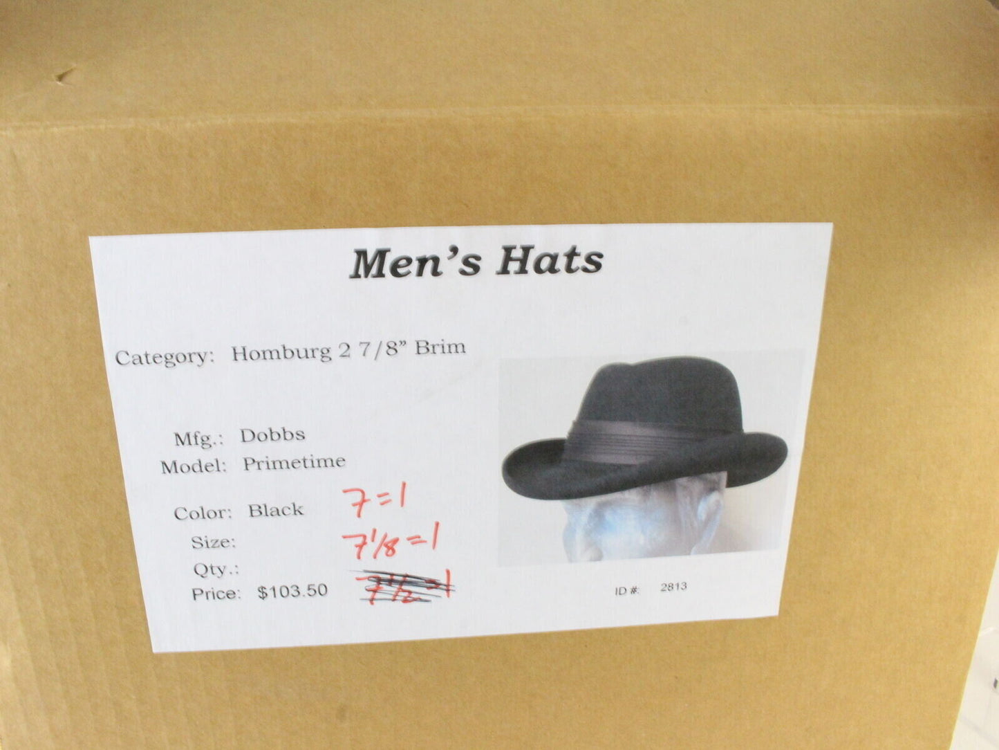 Vintage Dobbs Primetime Mens Black Felt Homburg W/ Feather MULTIPLE SIZES