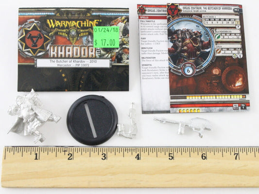 Warmachine Khador The Butcher Of Khardov 2010 Warcaster PIP33072 Privateer Press