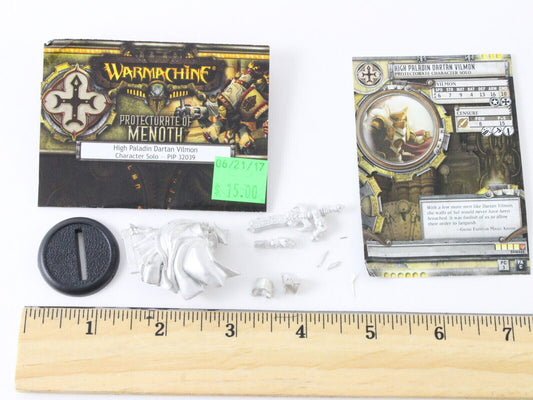 Warmachine Protectorate Of Menoth High Paladin Dartan Vilmon Character PIP32039