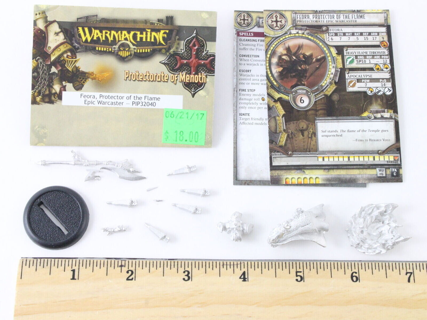 Warmachine Protectorate Menoth Feora Of The Flame Warcaster PIP32040