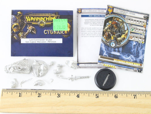 Warmachine Cygnar Lord Commander Stryker Epic Cygnar Warcaster PIP31034